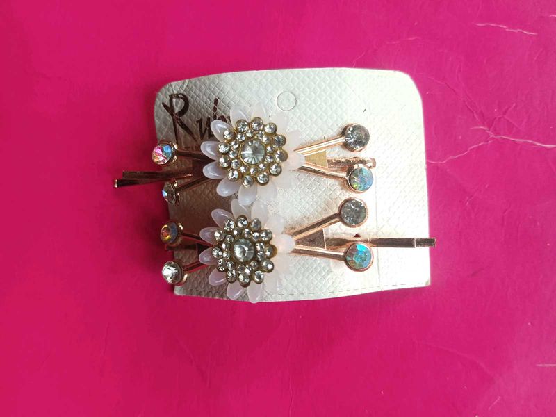 Korean Flower Hair Pins (Set of 2)