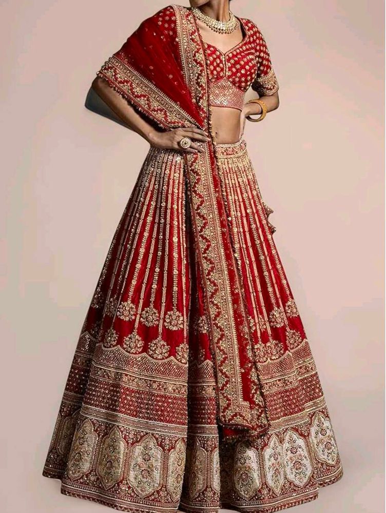 Red Bridal Lehenga Choli