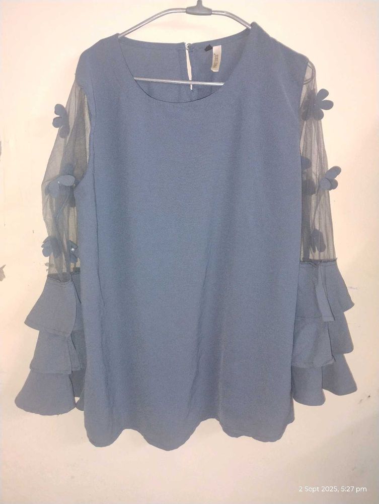 Fancy Grey Color  Beautiful Top Xl Size