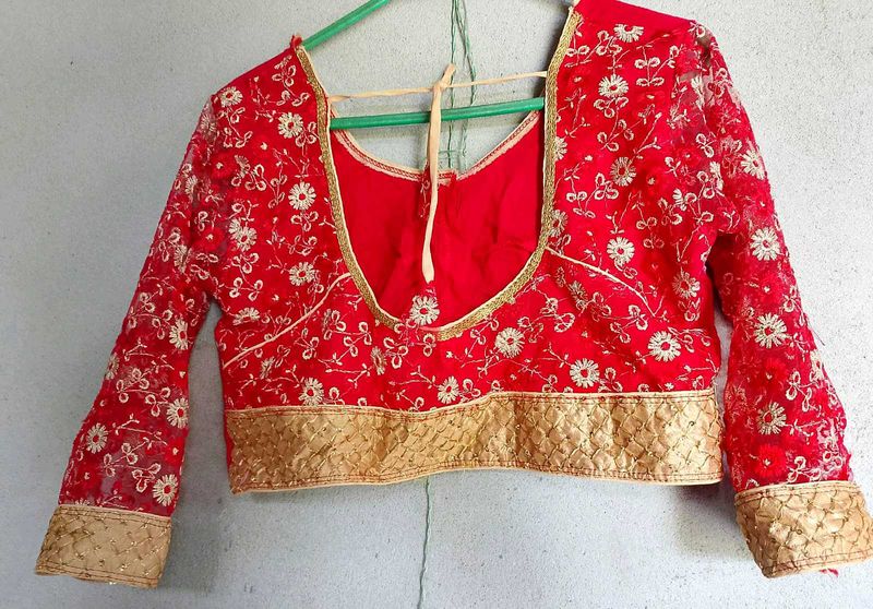 Red Blouse.New 1 Time Use