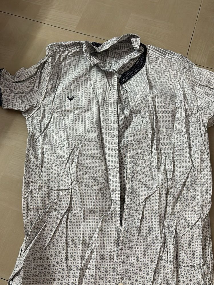 Patterned Short Sleeve Shirt