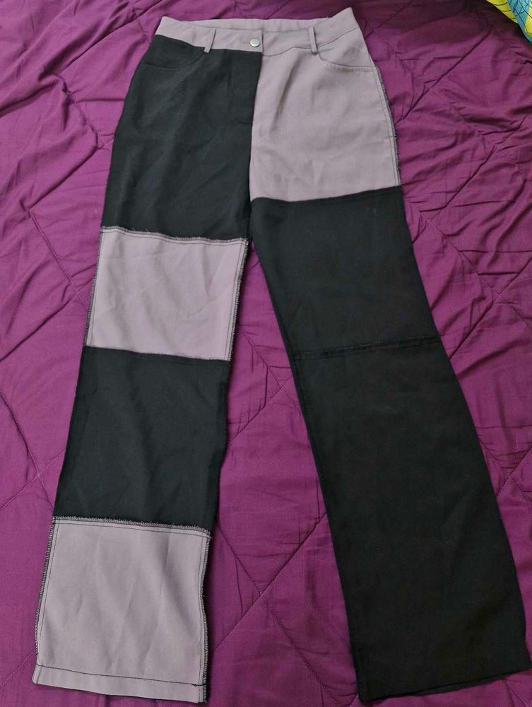 Color Block Wide Leg Pants
