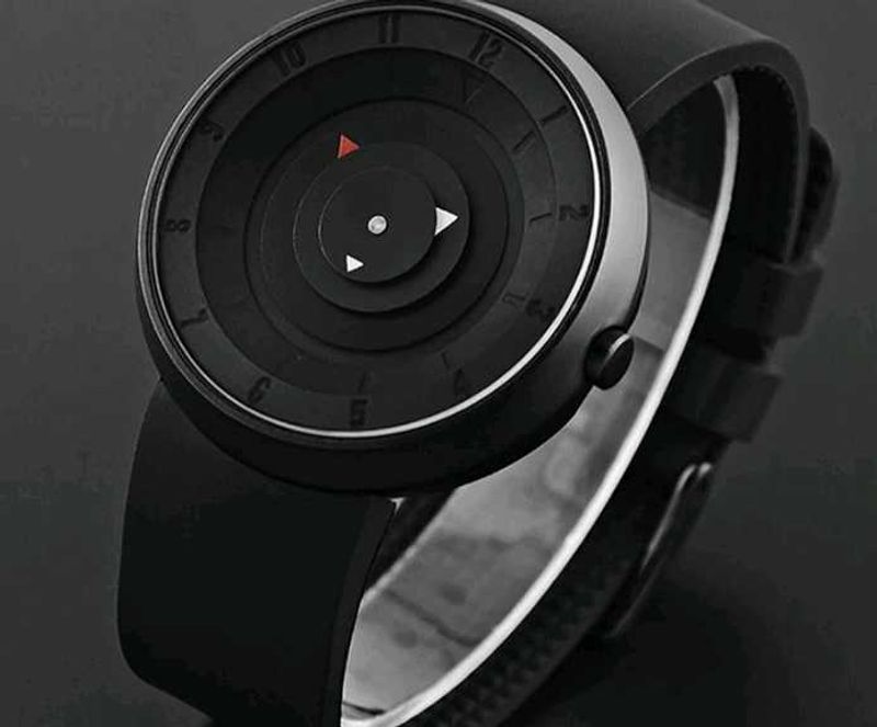 Unique Black Minimalist Watch