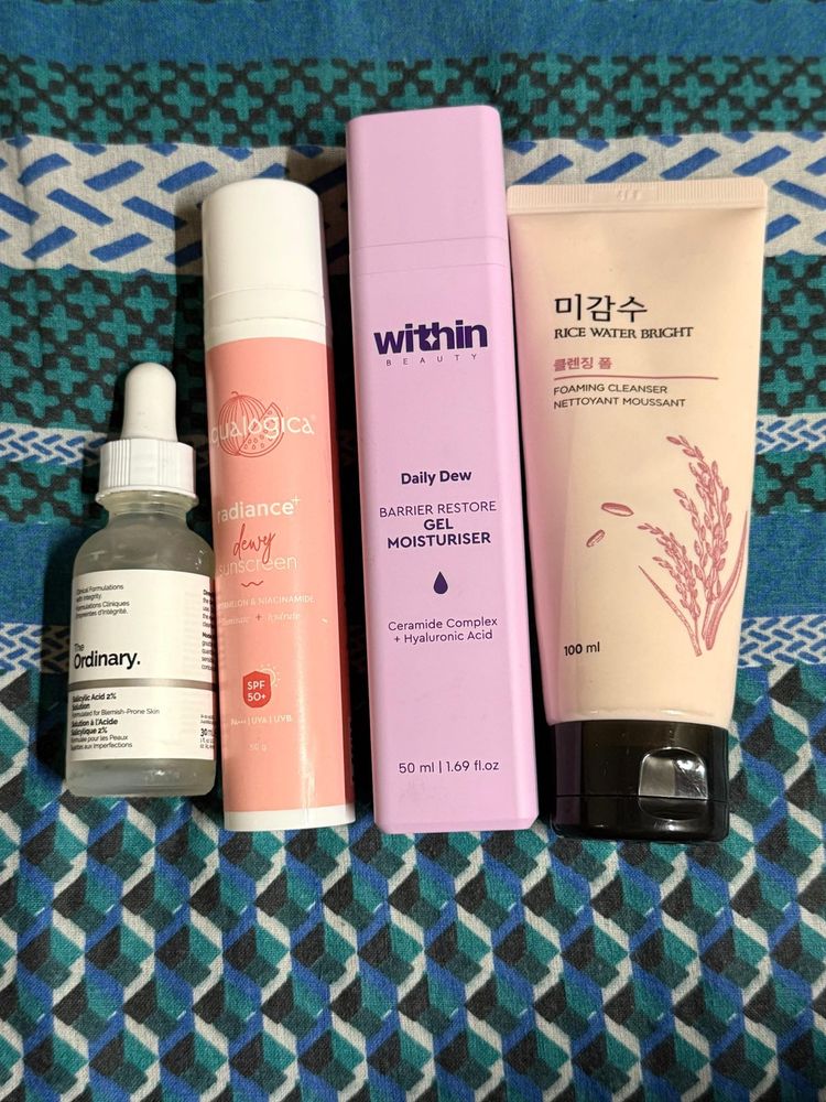4 Items Full Skincare Routine