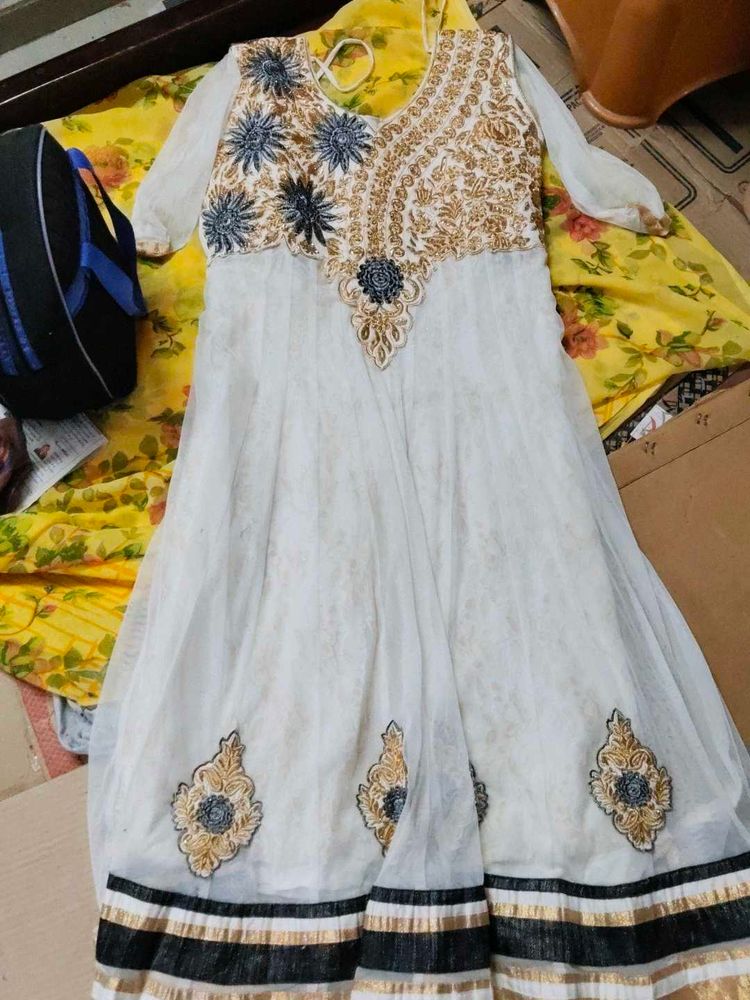 Elegant Embroidered Ethnic Gown
