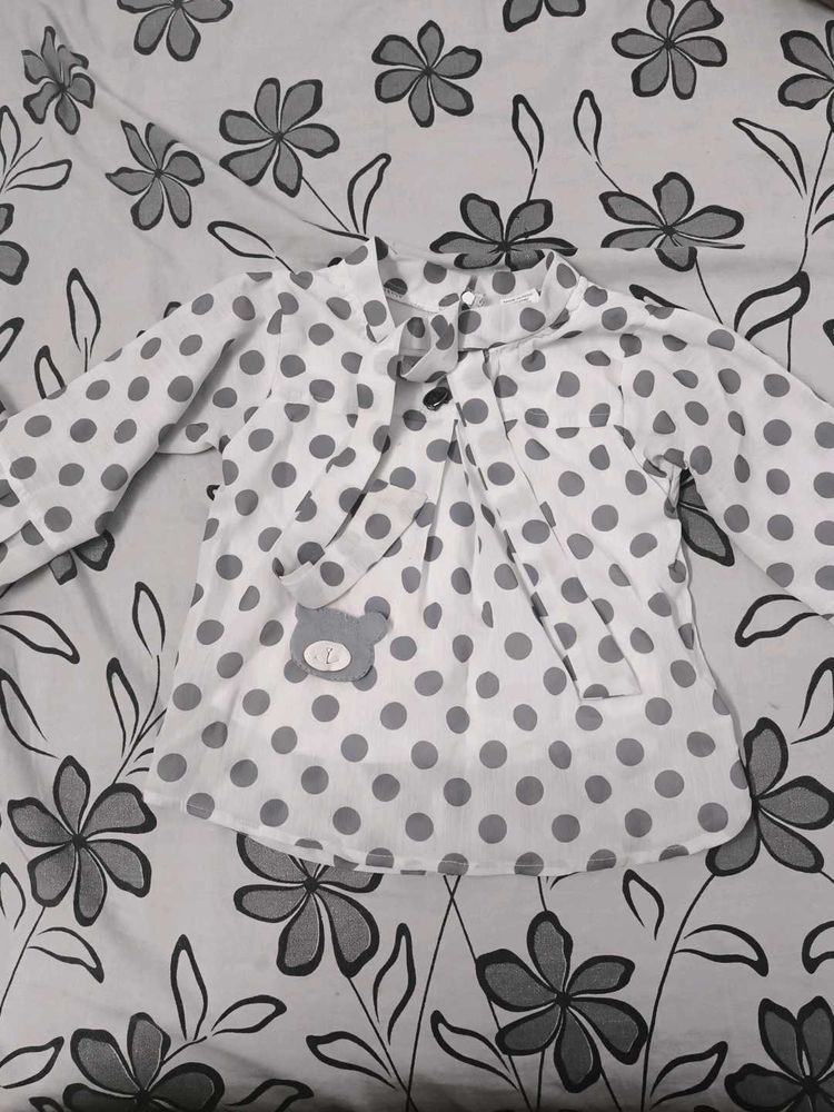 Cute Polka Dot Top for kids upto 2,4yrs old