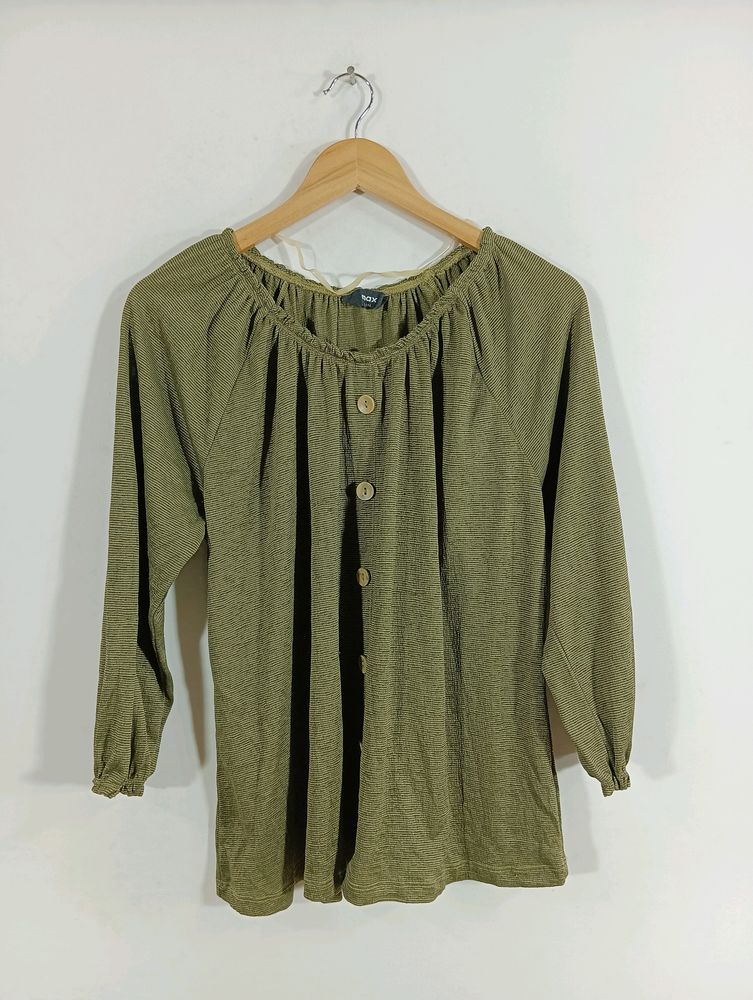 Olive Green Color Top ( Women's)