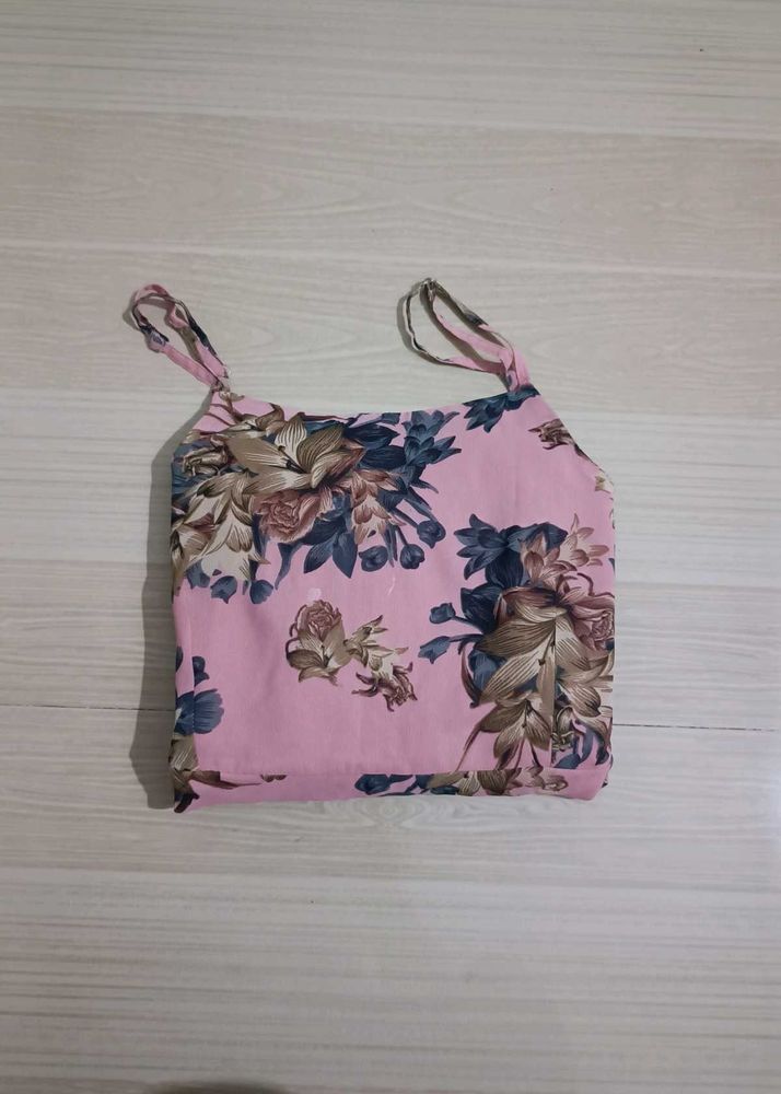Floral Pink Tank Top