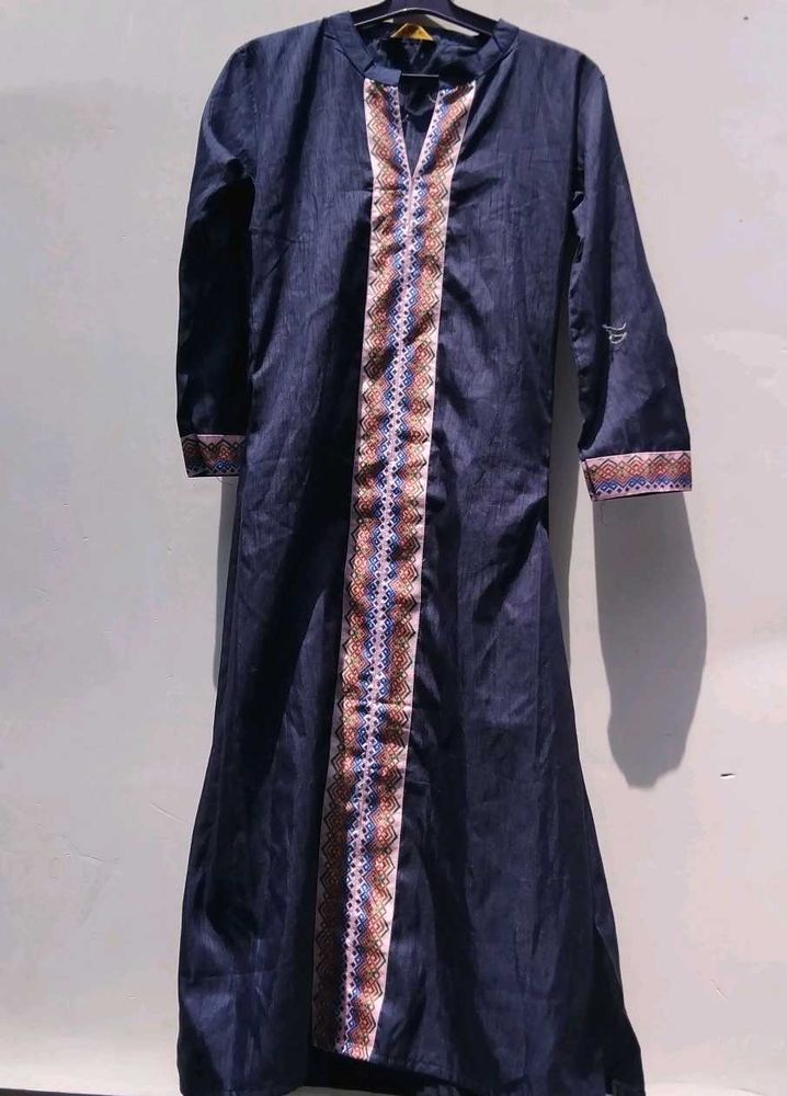 Elegant Navy Blue Kurta