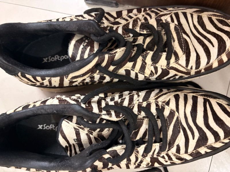 Zebra Print Sneakers