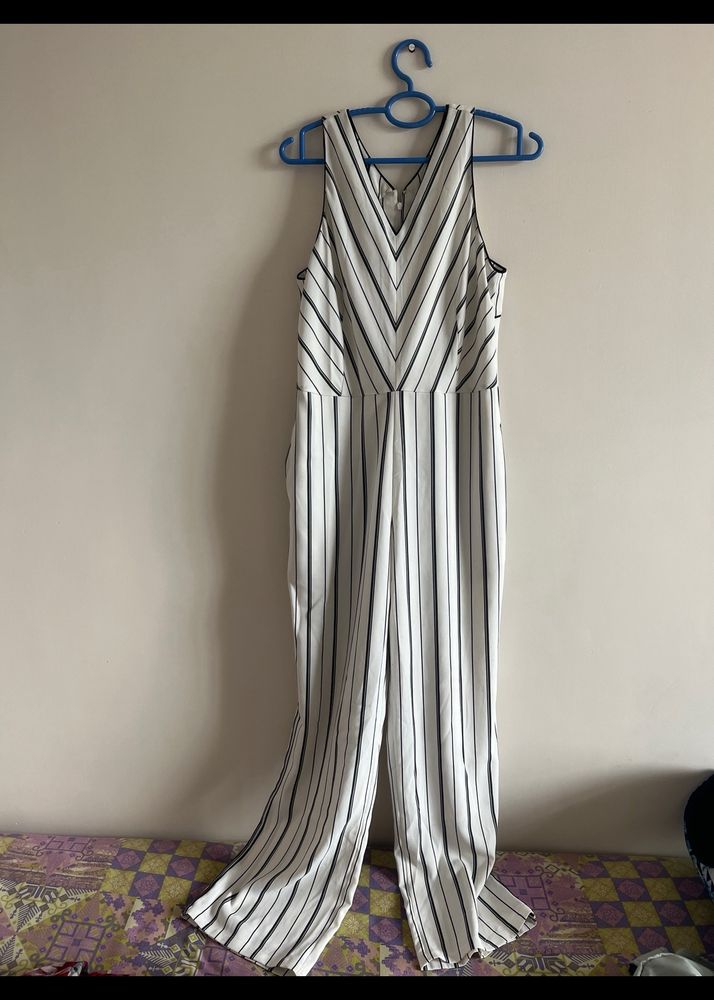 Striped Black And White Jumpsuit From Madame