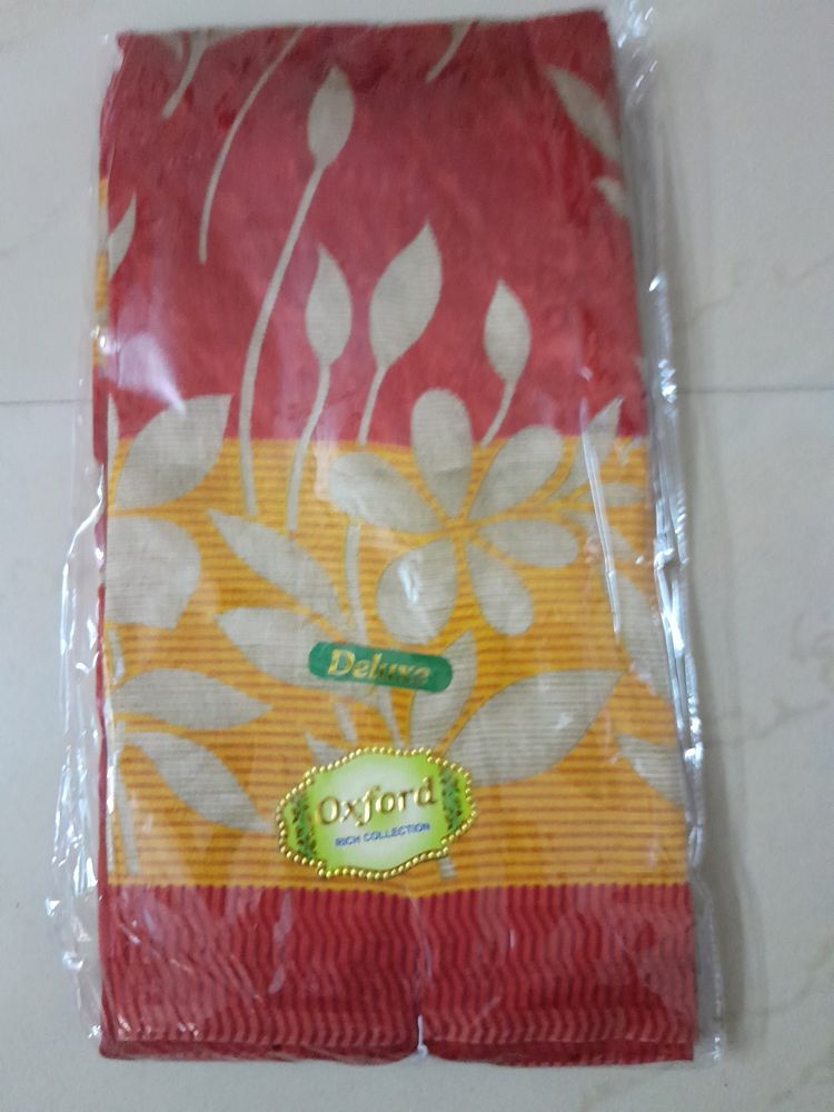 Oxford New Red And Orange Saree