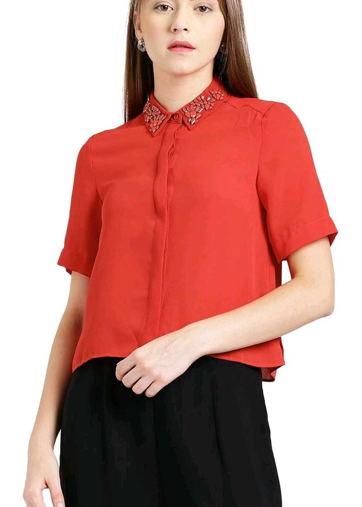 Beautiful red shirt with great design!Zink London