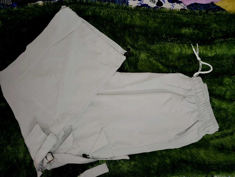 Stylish Grey Cargo Pants