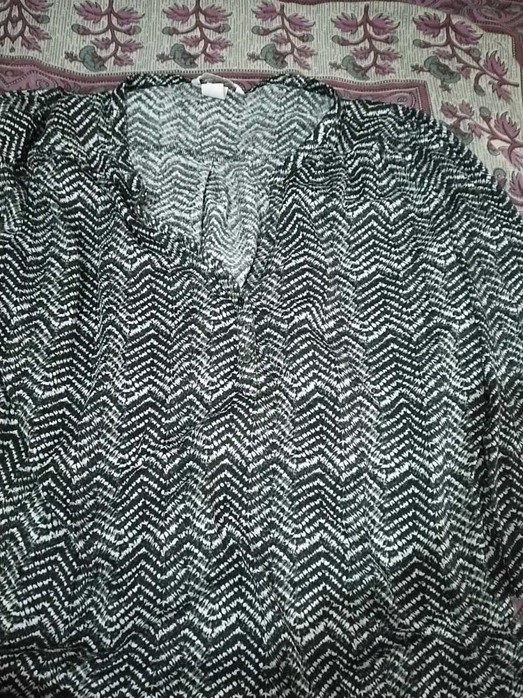 Chevron Print Blouse