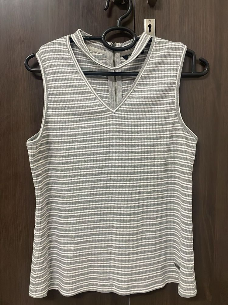 Striped Sleeveless Top