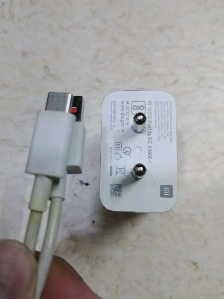 Original Mi Fast Charger With Type C Cable