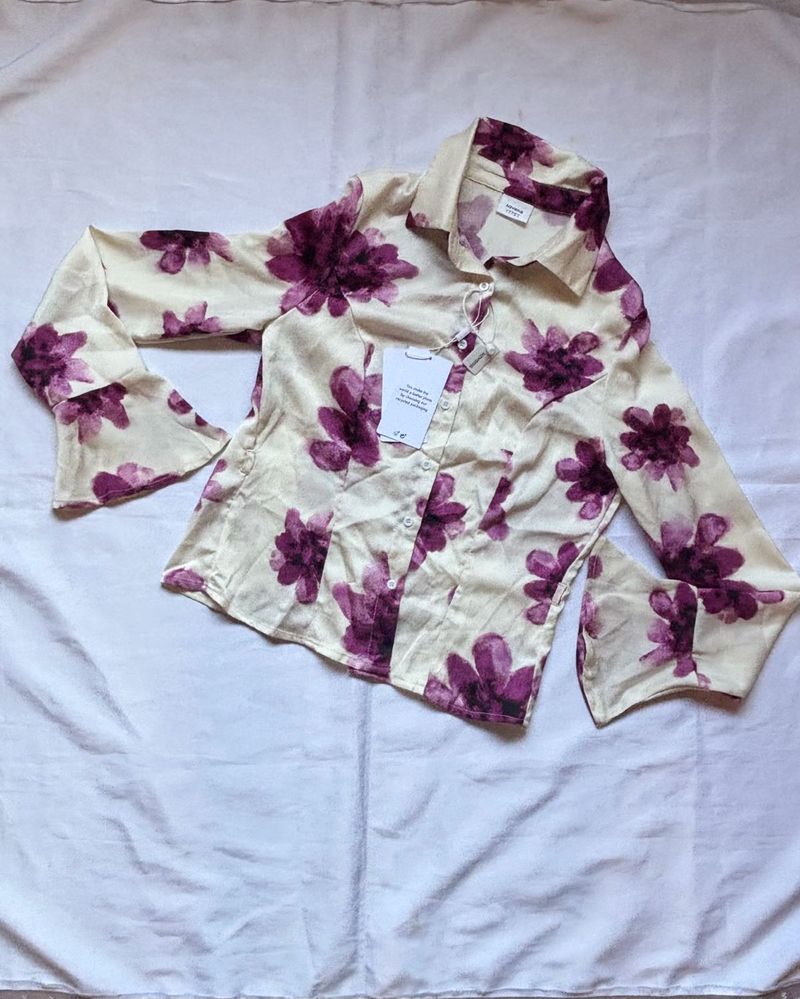 Savana Floral Print Long Sleeve Top