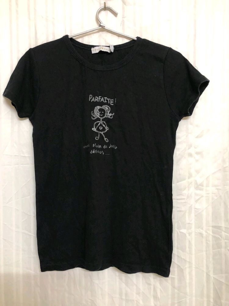 Black Cotton T Shirts