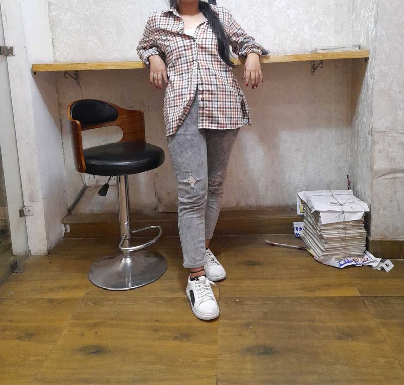 Check Loose Fits Shirt