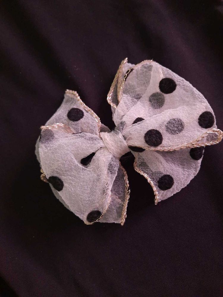 Polka-Dot Bowknot Hairpin