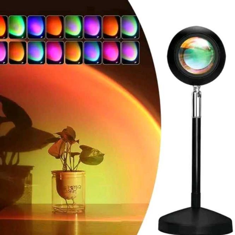 Sunset Projection Lamp with Remote 16 Color LED