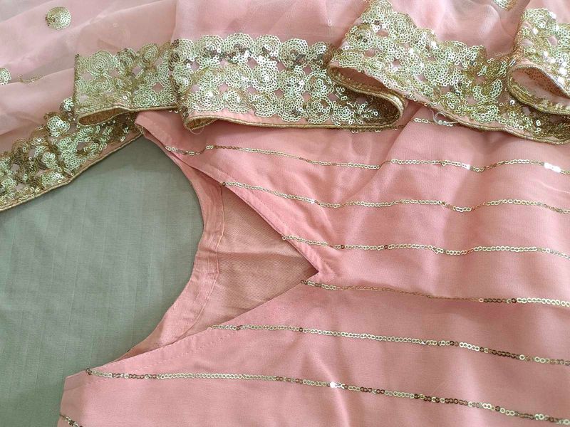 Beautiful Peach Kurta Set