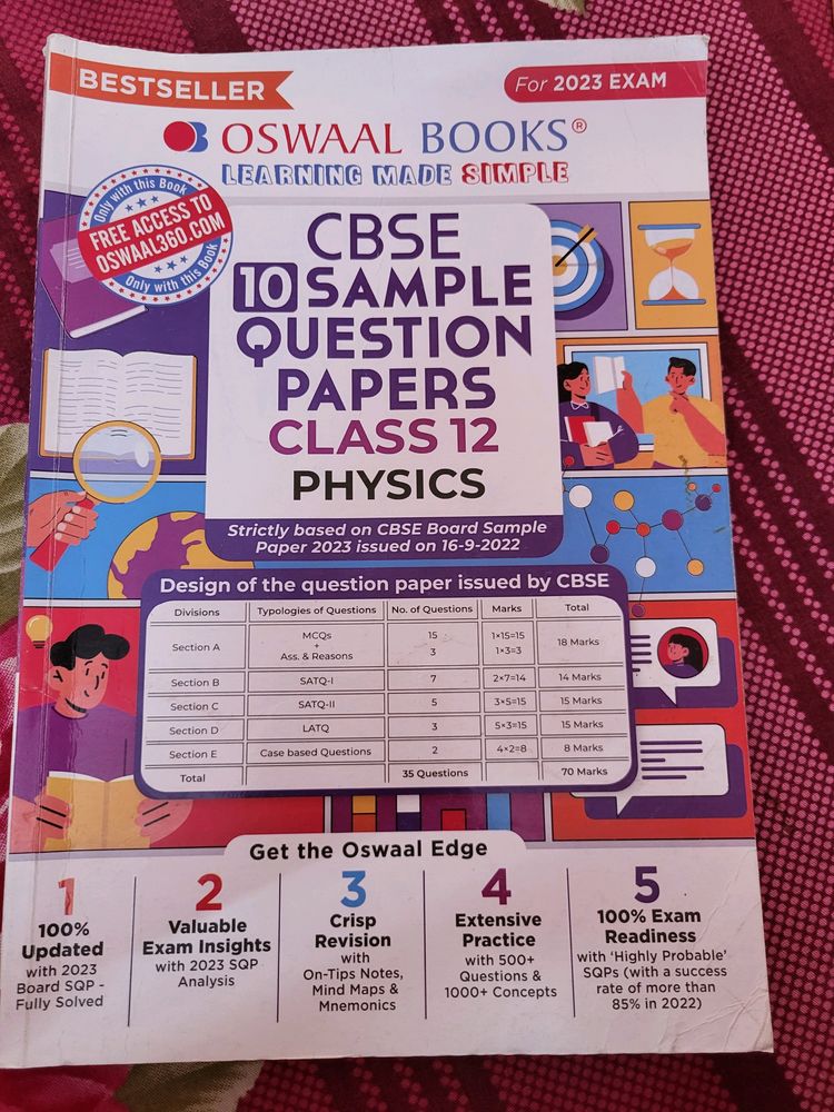 Oswaal Sample Paper Book Class 12 Physics