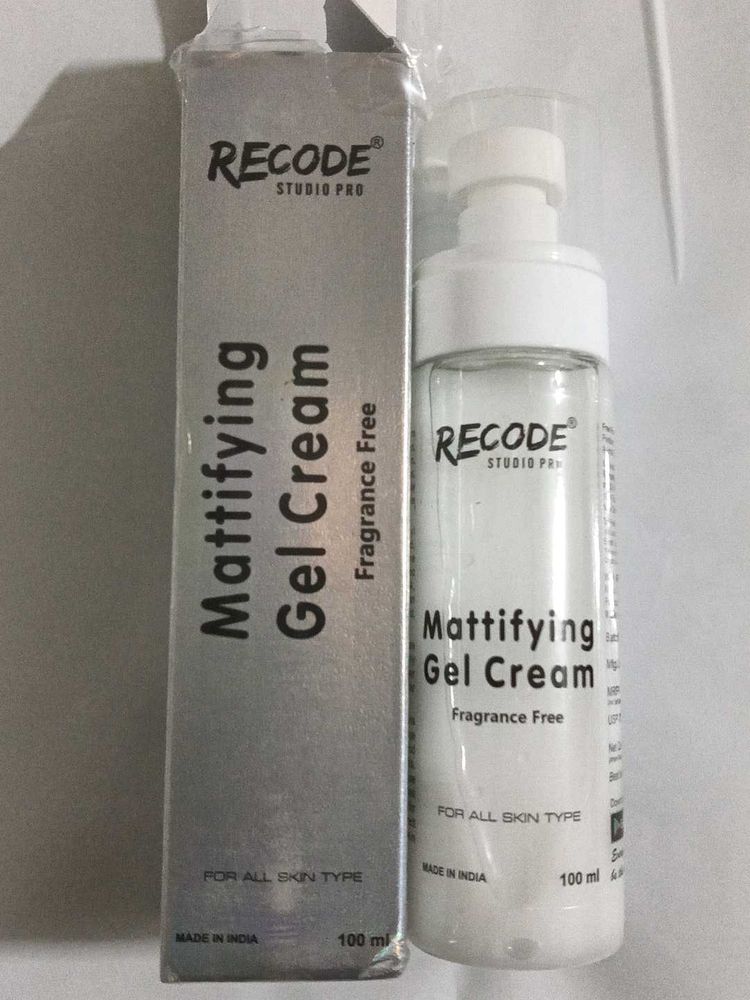 Recode Mattifying Gel Cream