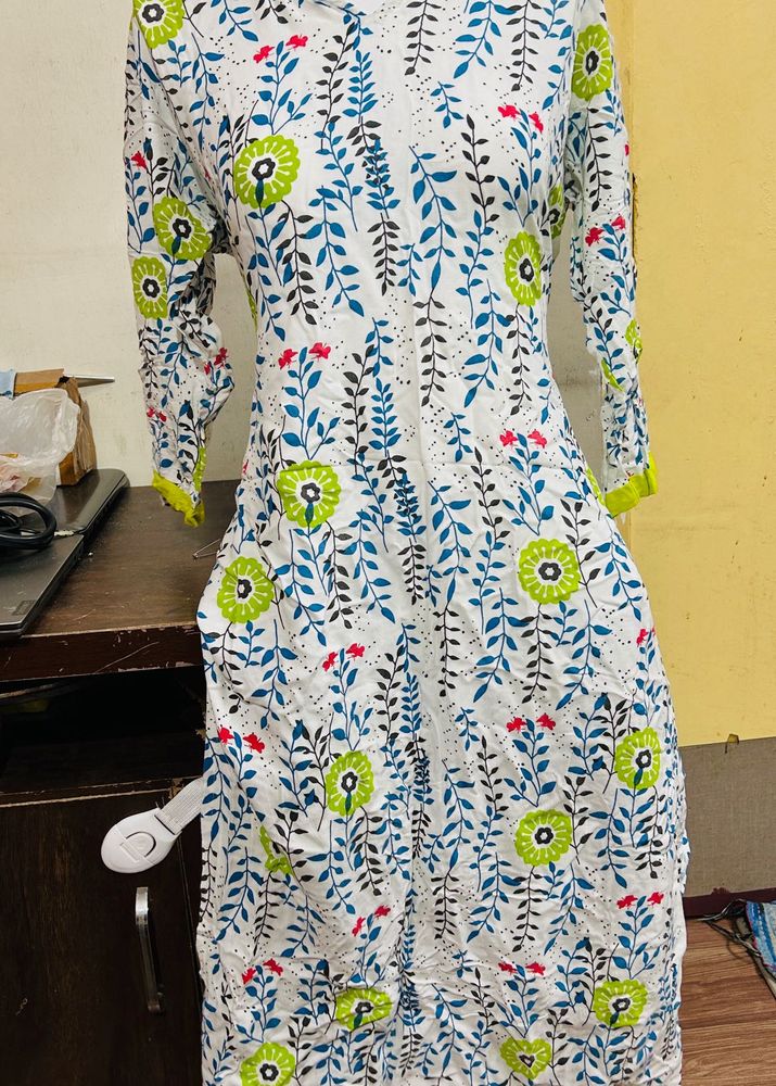 Floral Print Kurta