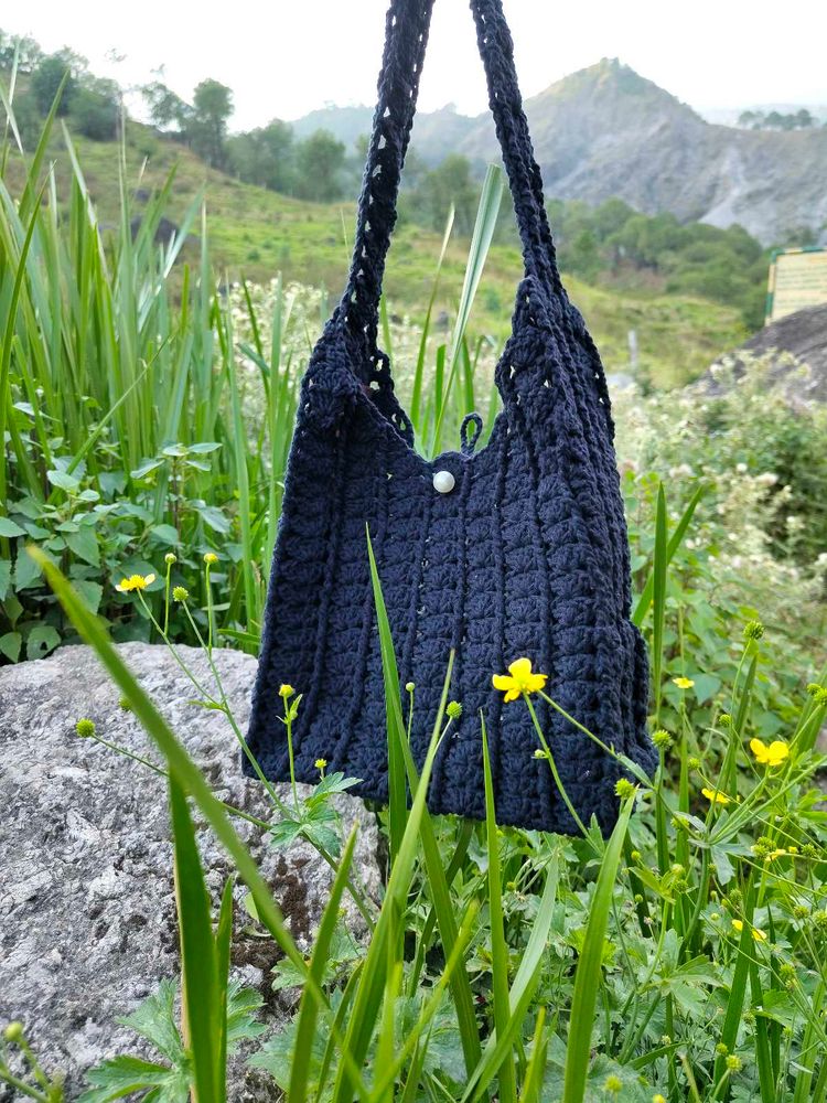 Cottage Core Handmade Crochet Hobo