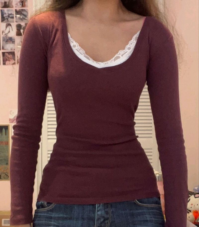 🌷V Neck crop Top 🌷