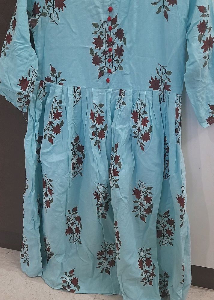 Cotton Kurti Plazzo Set