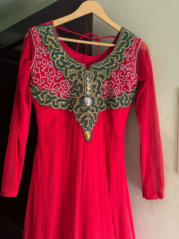 Red Anarkali ❤️