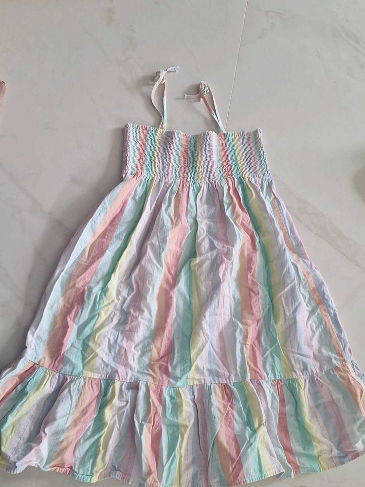 Rainbow Striped Sundress