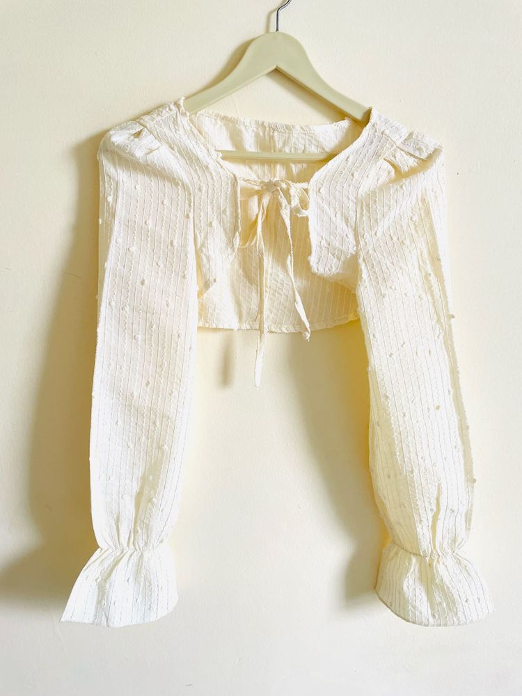 Cute Tie-Front Crop Top