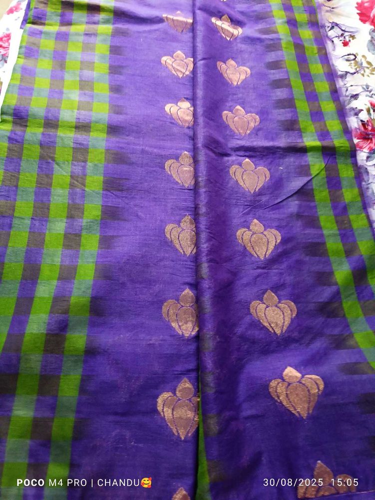 Elegant Purple Saree Blouse💜