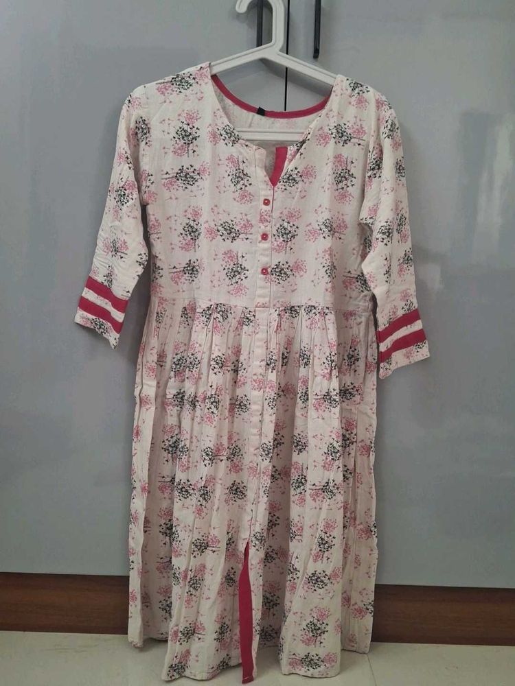 Floral Print Kurta
