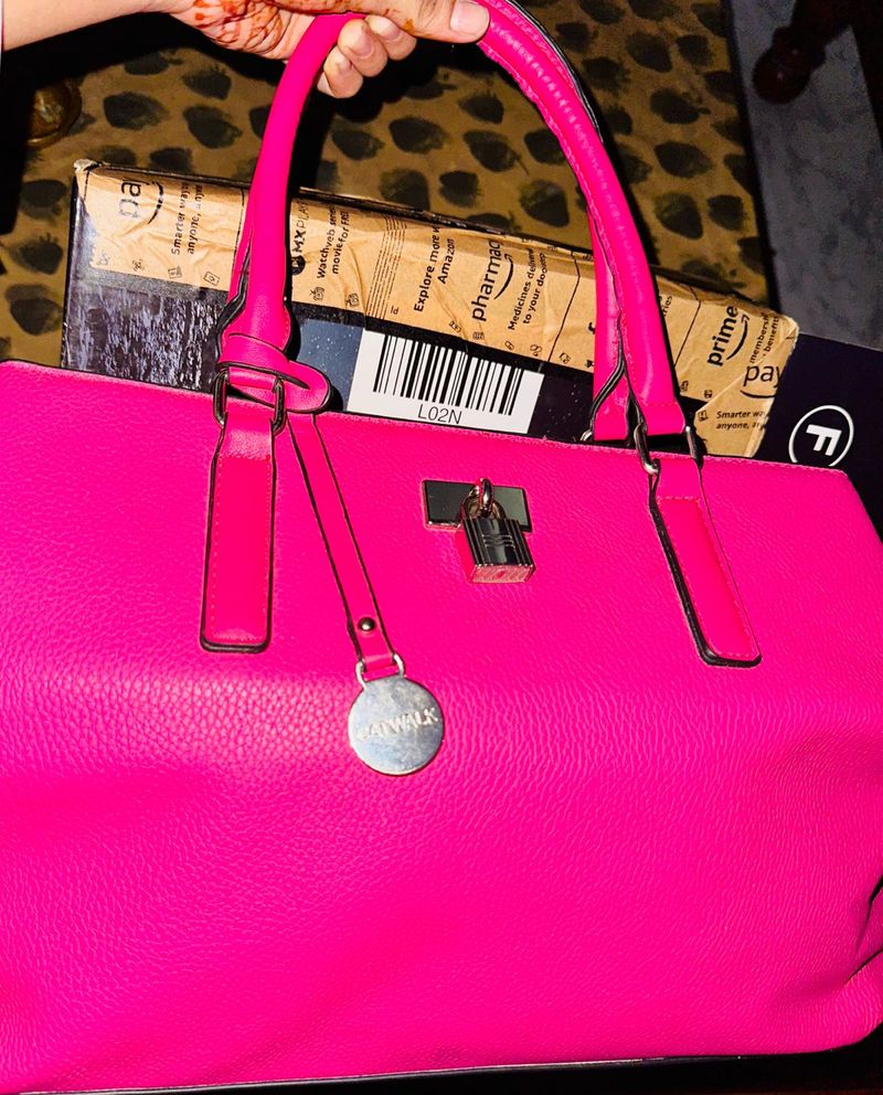 Hot Pink Satchel Bag