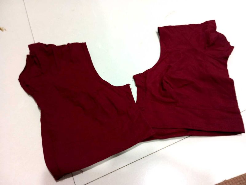 1* Maroon Or Dark Red (Burgundy) Blouse