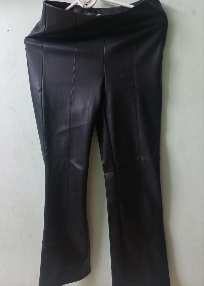 The Secret Black Faux Leather Pants
