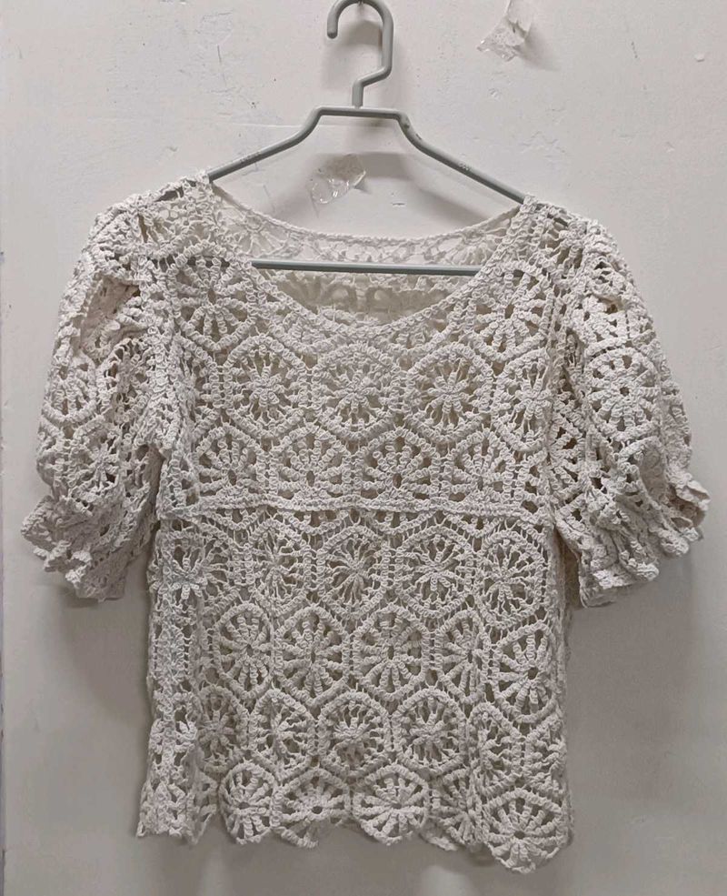 Crochet Knit Top