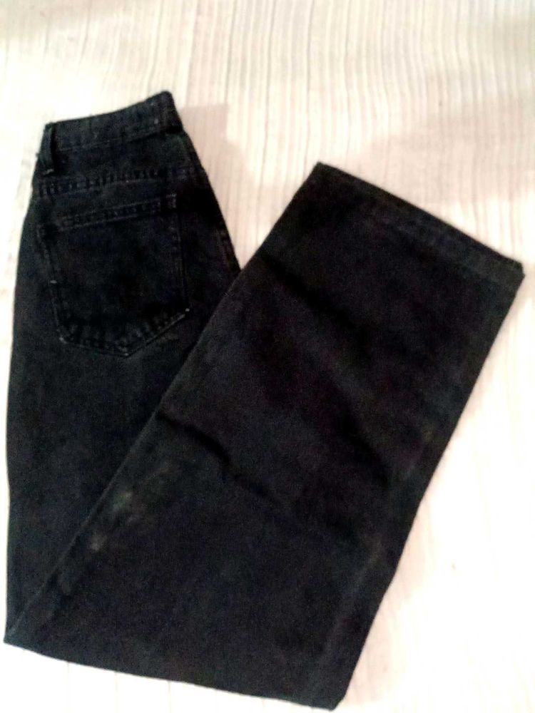 Black Straight Leg Jeans