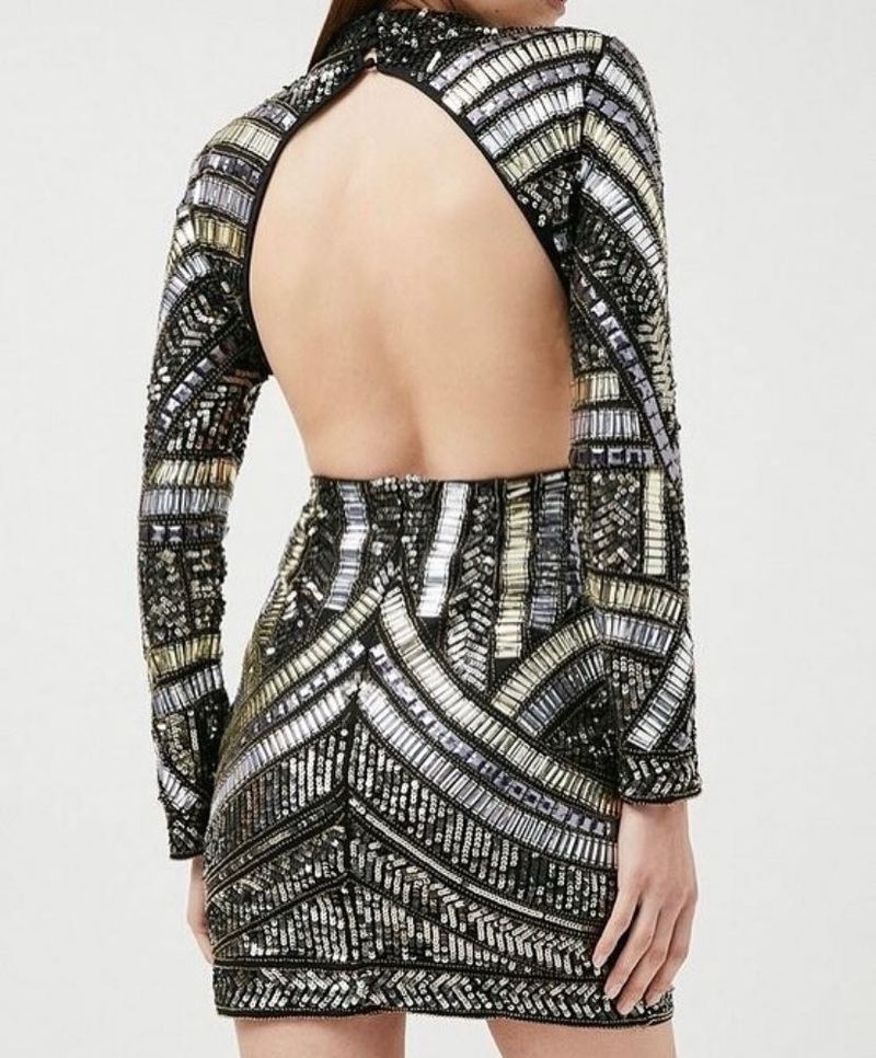 Emblished Dress