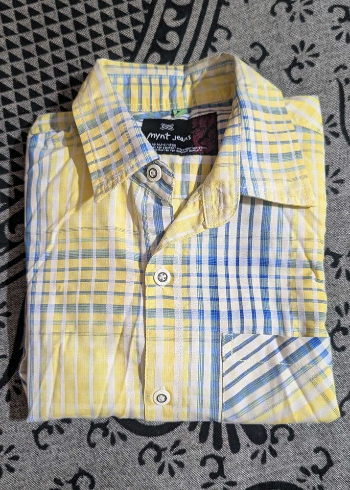 Stripe Semi Formal Full Sleeves Shirt For Men