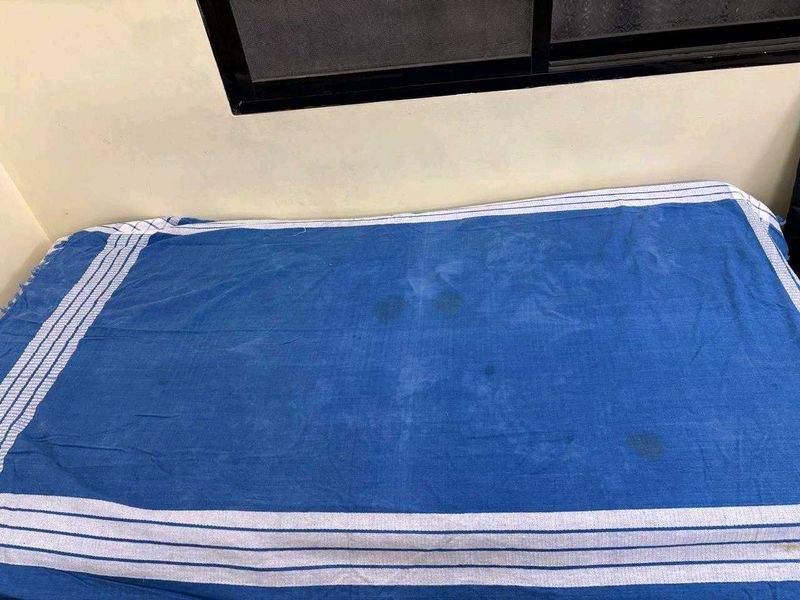 SingleBed Blue Bedsheet