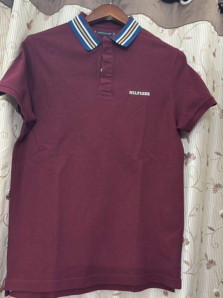 Tommy Hilfiger Polo Shirt - Burgundy