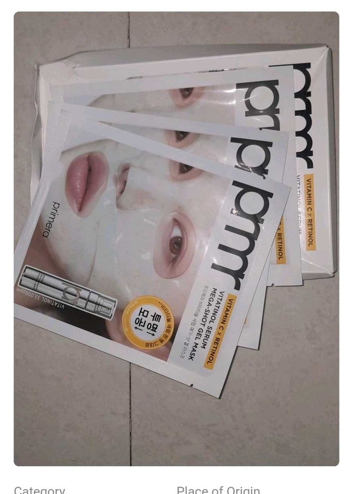 Primera Korean Collagen Mask Pack Of 3