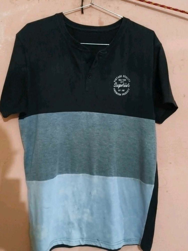 Stylish Color Block T-Shirt