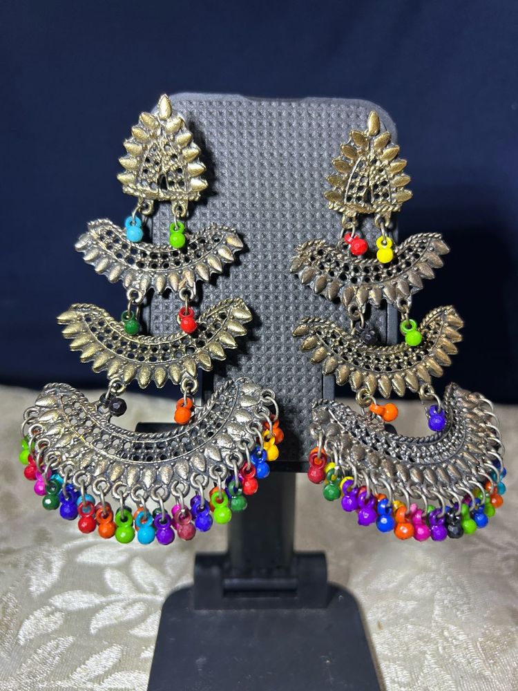 Boho Colorful Beaded Dangle Earrings